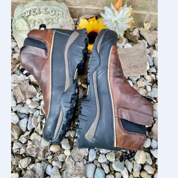 Mens Sorel Hood River Waterproof Insulated Brown Leather Ankle Boots US Size 12 - Picture 9 of 9